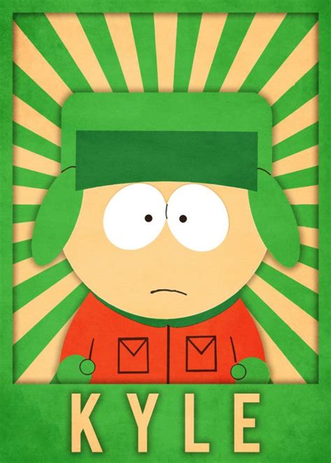 South Park Characters Kyle Broflovski Displate Artwork By Artist