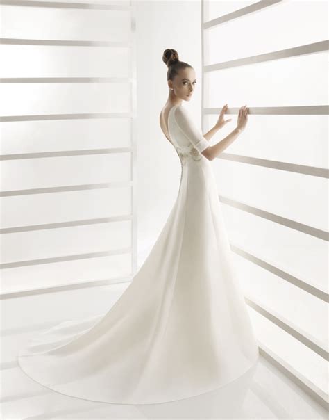 A wide variety of quarter sleeve wedding dresses options are available to you, such as feature, fabric type, and technics. A-line modest wedding dress with three quarter length sleeves