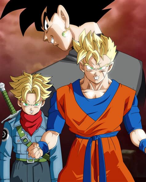 Future Gohan And Trunks VS Black Goku SS By Akaggi Dragon Ball Z Dragon Ball Super Manga