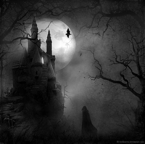 Full Moon Gothic Pinterest Dark Fantasy Art Dark Castle
