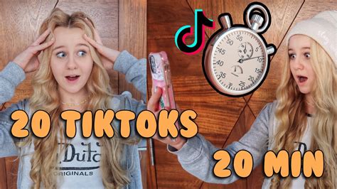 20 Tik Toks In 20 Minuten Challenge Mavie Noelle Youtube