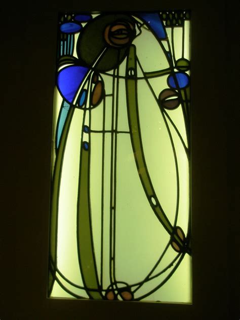 Charles Rennie Mackintosh 1901 Glasfenster Aus Dem Hause Mutheslus Berlin Glass Window From