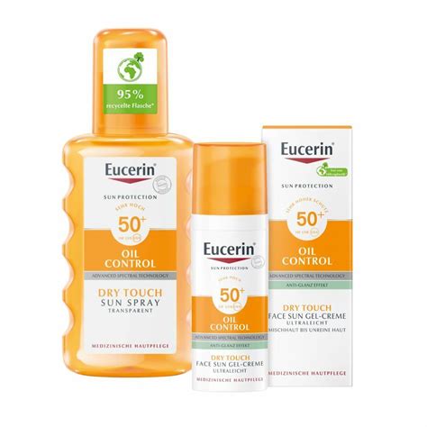 Eucerin® Oil Control Face Sun Gel Creme Lsf 50 Sun Spray Transparent