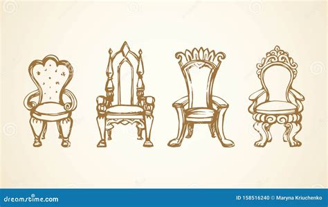 Throne Vector Drawing 158516240