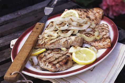 Grilled Swordfish Steaks With Lemon Recipe