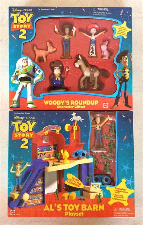 Toy Story 2 Als Toy Barn Playset And Woodys Roundup Character Tset