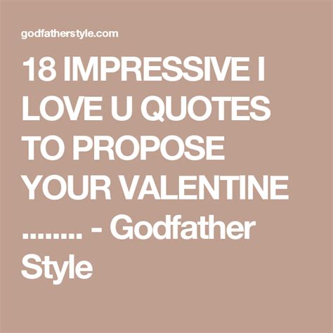 18 Impressive I Love U Quotes To Propose Your Valentine