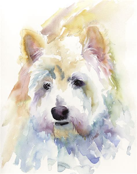Watercolor Dog Painting At Explore Collection Of