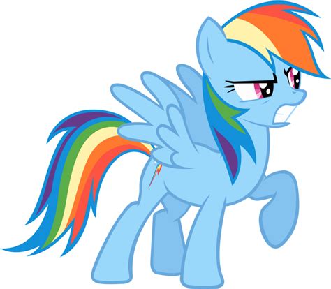 Rainbow Dash Angry Vector By Emcgraw On Deviantart