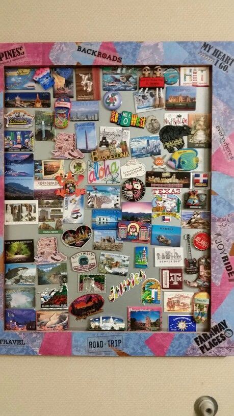 Cool Travel Magnet Board Fridge Magnets Travel Wall Decor Travel Crafts