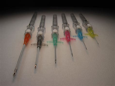 Iv Catheter Sizes Yellow 24 Babies And Old Ladies Blue 22 Kids And