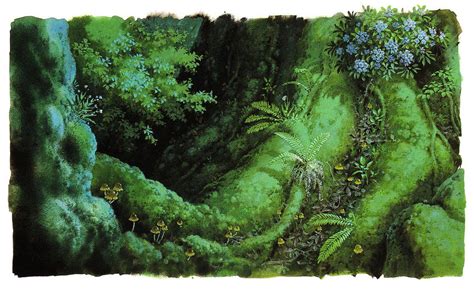 Kazuo Oga Arbres Et Forêts La Vie Doru Scenery Studio Ghibli