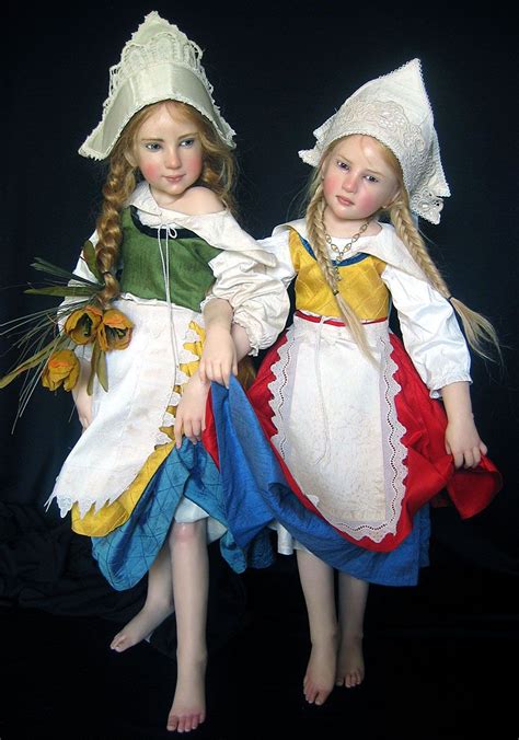 Dutch Girls By Jamie Williamson Cernit Human Hair German Glass Eyes Clothing Made Form