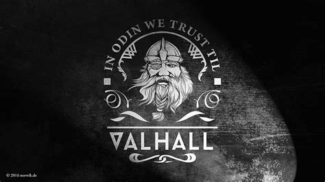 In Odin We Trust Til Valhall Norse Viking Symbols Hd Wallpaper Pxfuel