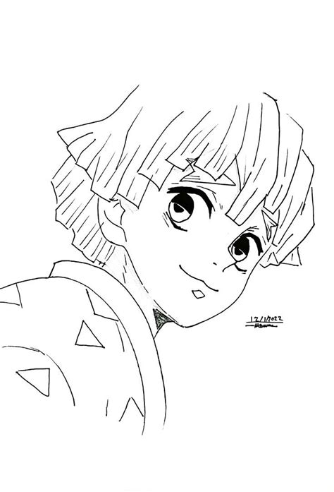 Zenitsu Girly Drawings Easy Drawings Anime Character Drawing