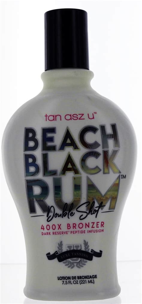 Tan Asz U Beach Black Rum Double Shot Tanning Lotion With Bronzers