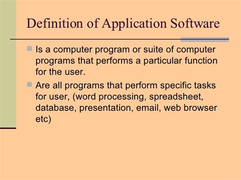 What Is Application Software Definition Anyellow