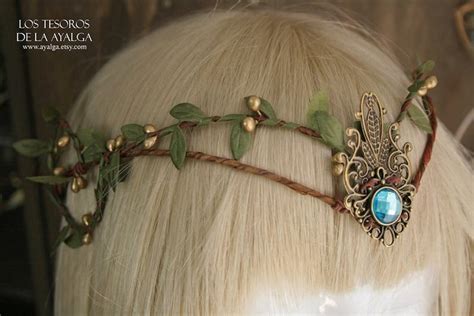 Woodland Elf Tiara Elven Headpiece Fairy Crown Woodland Etsy