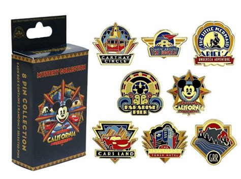 Disney California Adventure Mystery Pin Collection Disney Pins Blog