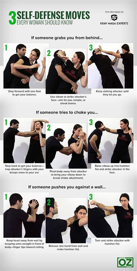 3 Self Defense Moves Every Woman Should Know Self Defense Moves Self Defense Women Self Defense