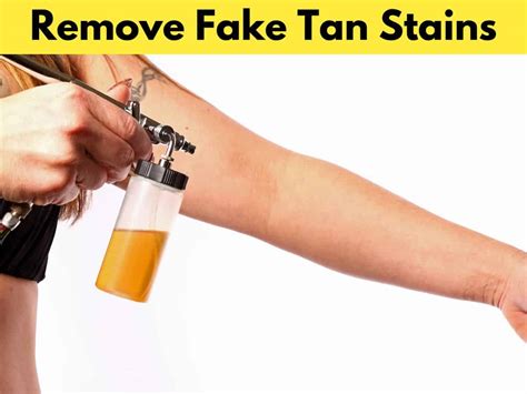 how to remove fake tan stain from clothes organizing tv