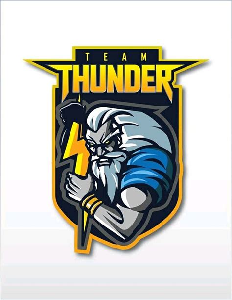 Team Thunder Logo Sports Logo Inspiration Sports Logo Design Logo