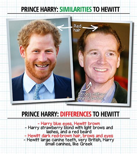 When he was born he became third in line after his father and elder brother prince william. Is Prince Harry James Hewitt's son? Facial features PROVE ...