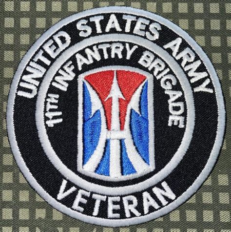 Us Army 11th Infantry Brigade Veteran Patch Decal Patch Co