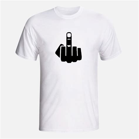 men funny middle finger pattern printed short sleeve t shirt sale