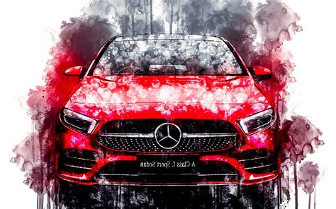 No3736 Car 2019 Mercedes Benz A200 L Sport Sedan Digital Art By