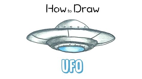 How To Draw A Ufo Youtube