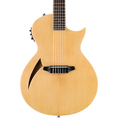 Esp Ltd Tl 6n Thinline Nylon String Acoustic Electric Guitar Natural