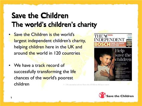 Ppt Save The Children The World S Children S Charity Powerpoint