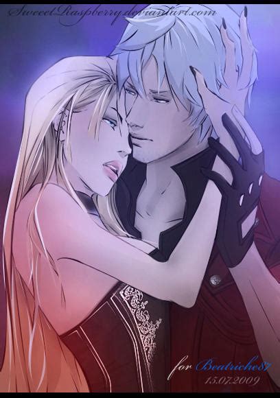 Dante X Trish For Beatriche87 Drawn With Mouse By Sweeetrazzbery On