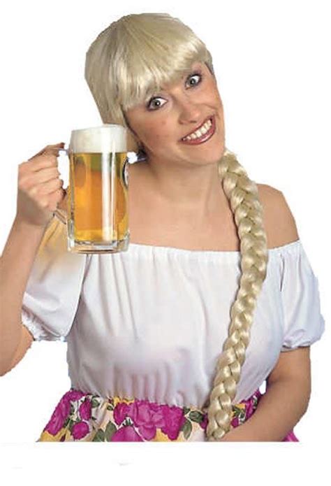 helga the beer maid blonde oktoberfest wig