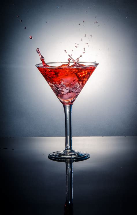 Free Images Glass Bar Cup Reflection Red Splash Drink Darkness