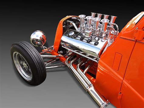 Ford Coupe Hot Rod Engine Photograph By Gill Billington