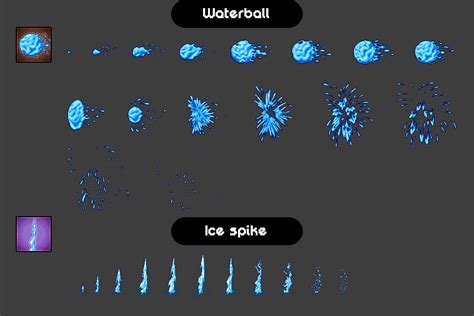 Water Effects Pixel Art Set Download