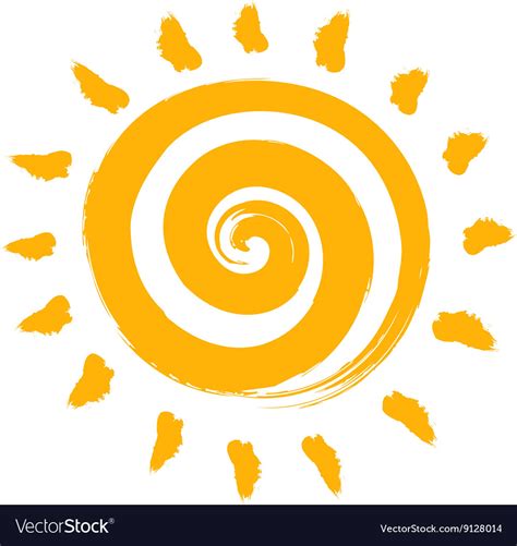 An Abstract Summer Sun Royalty Free Vector Image