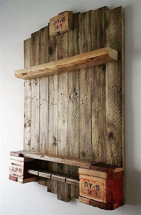 Rustic Ideas For Wooden Shelves Wood Pallets Wood Pallet Furniture