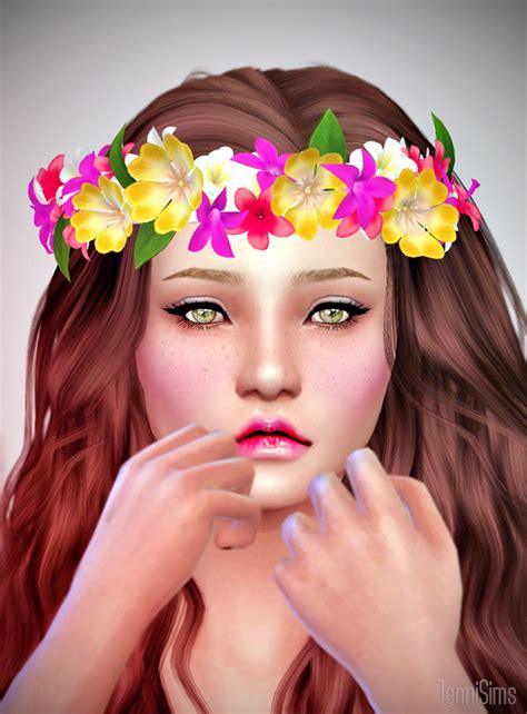 Downloads Sims 4 Accessory Crown Diadem Of Flowers Male Female