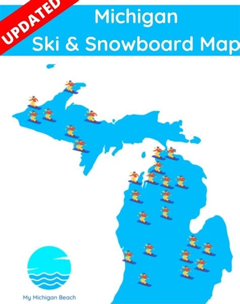 Michigan Ski Resorts Map My Michigan Beach And Michigan Travel