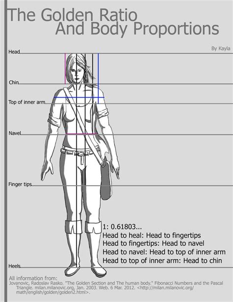 The Golden Ratio And Body Proportions By Lighthouse Beacon On Deviantart