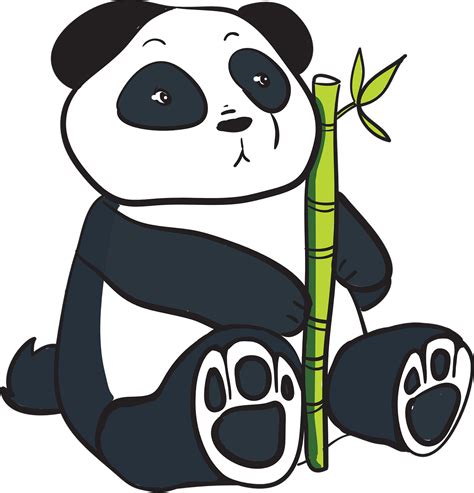 Panda Clipart Panda Svg Cut Files For Silhouette Cart Vrogue Co