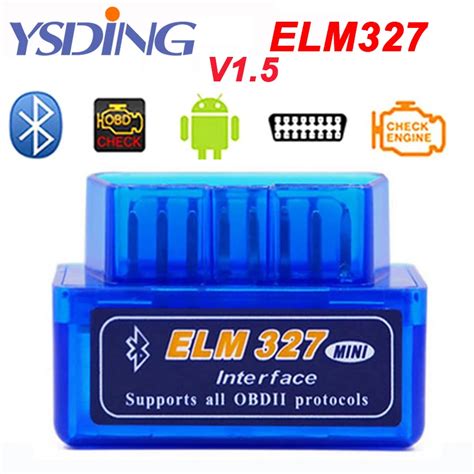 Latest Version Super Mini Elm 327 Bluetooth V15 Obd2 Scanner Elm327