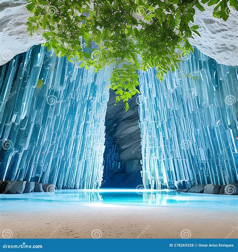 316 Crystal Cave A Mystical And Captivating Background Featuring A