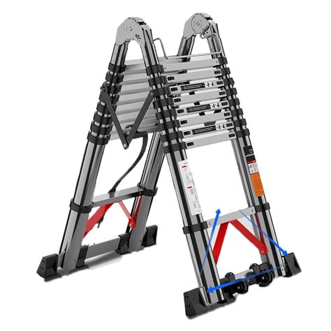 Buy Dhxyzm Aluminum Folding Step Ladder Telescoping Ladder A Frame