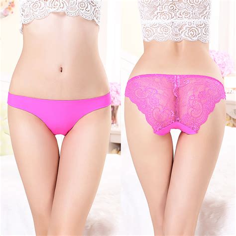 S 2xl Seamless Low Rise Womens Sexy Lace Lady Panties Seamless Cotton