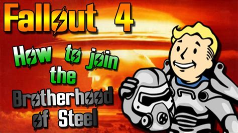 Tutorial How To Join The Brotherhood Of Steel Fallout 4 Youtube
