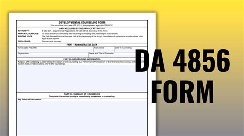 4856 Army Counseling Form For 2023 Fill Out Online Or Download